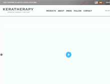 Tablet Screenshot of keratherapy.com